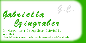 gabriella czingraber business card