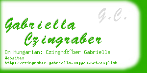 gabriella czingraber business card